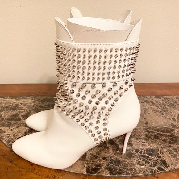 Christian Louboutin Shoes - Louboutin white boots